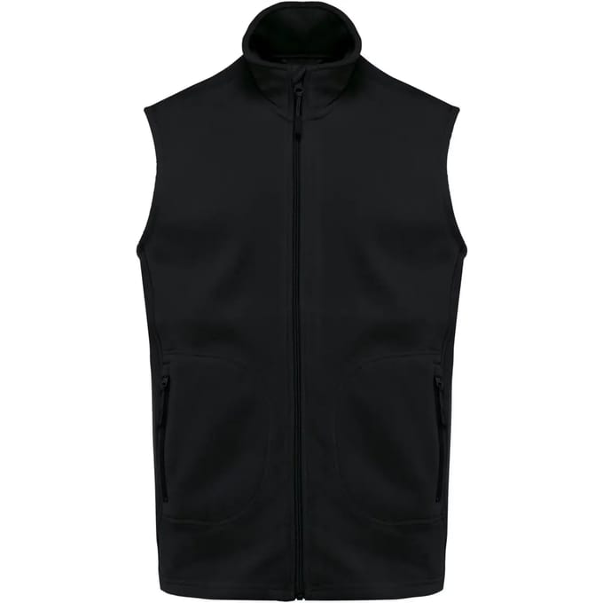 Kariban Ecologische uniseks bodywarmer van microfleece K9120 - Black - M