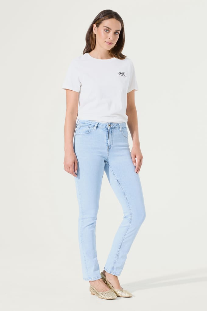 GARCIA Celia Dames Slim Fit Jeans Blauw