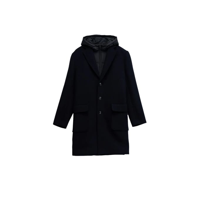 Wollen jas met capuchon Salsa Jeans