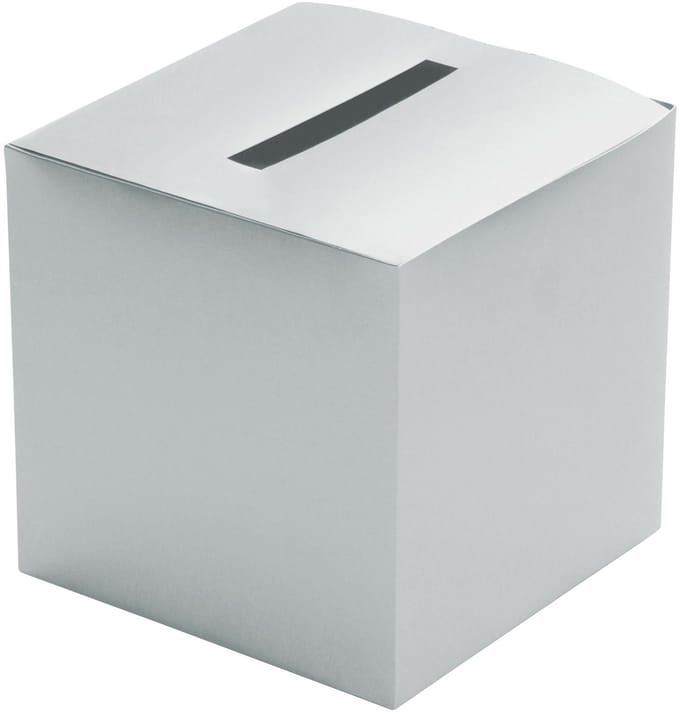 Chaks Enveloppendoos - zilver - bruiloft - papier - 23 x 23 cm - envelop cadeau doos