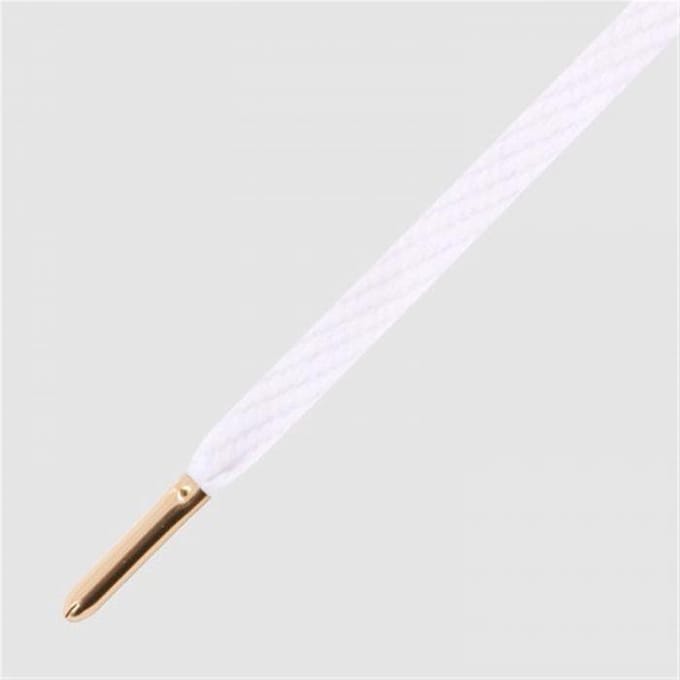 Mr Lacy Skinnies - white/gold - metalen tips - One size