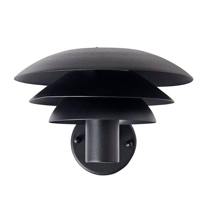 Dyberg Larsen buitenwandlamp DL20 zwart Ø 20 cm