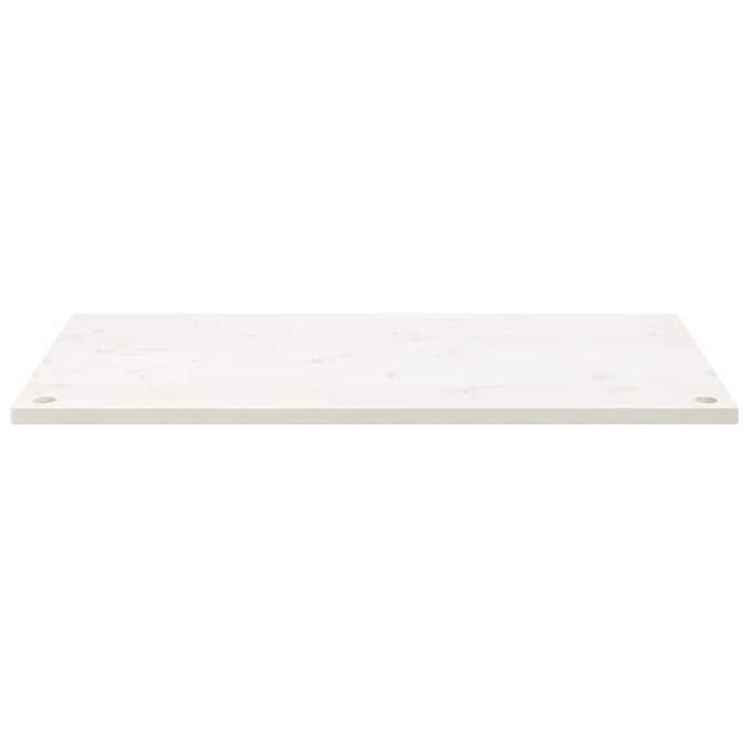vidaXL - Bureaublad - 100x50x2,5 - cm - massief - grenenhout - wit