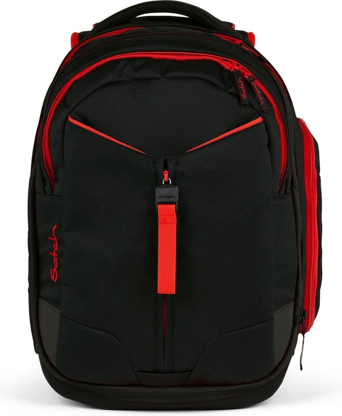 satch schoolrugzak met laptopvak Match Fire Phantom zwart