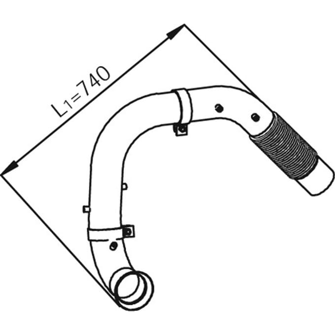 Uitlaatpijp DINEX 54191