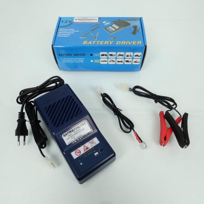 Acculader intelligent 12V 1A Generiek voor motor auto scooter Nieuw