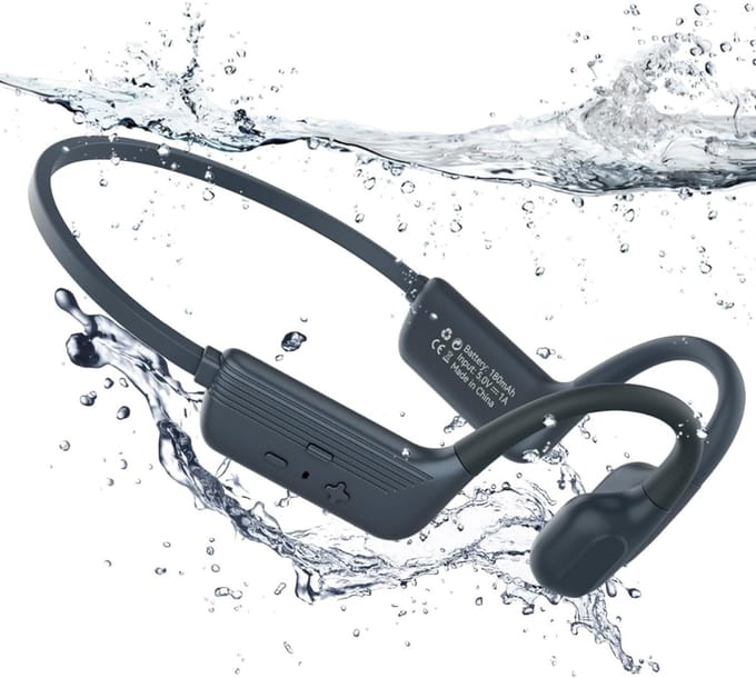 White-Label® Bone Conduction Headphone - Koptelefoon voor Activiteiten - Draadloos - Bleutooth -Zwart