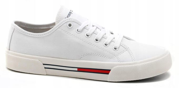 Tommy Jeans Dames Sneakers Wit Veters Met Logo 38 3F6G1* Eu38 3_6 Tna