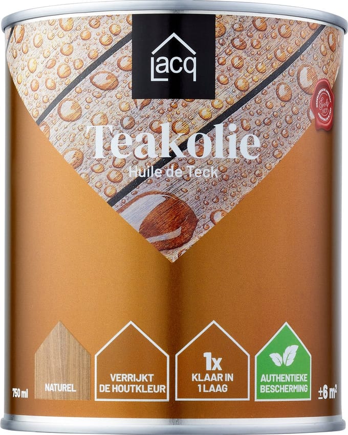 Lacq Teak Olie 0,75L - 0.75L -