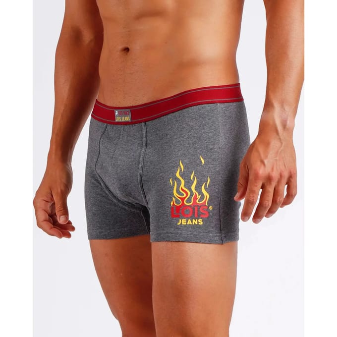 Geprinte stretch katoenen boxer Lois Rocks (x2)