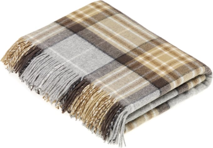 Plaid Tartan McKellar - Merino Lamswol - 140x185 - Bronte by Moon
