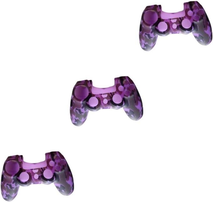 Gamepad Covers - Controller Skins - Spel Beschermen - Volledige Bescherming - 3 Stuks - Camouflage Paars
