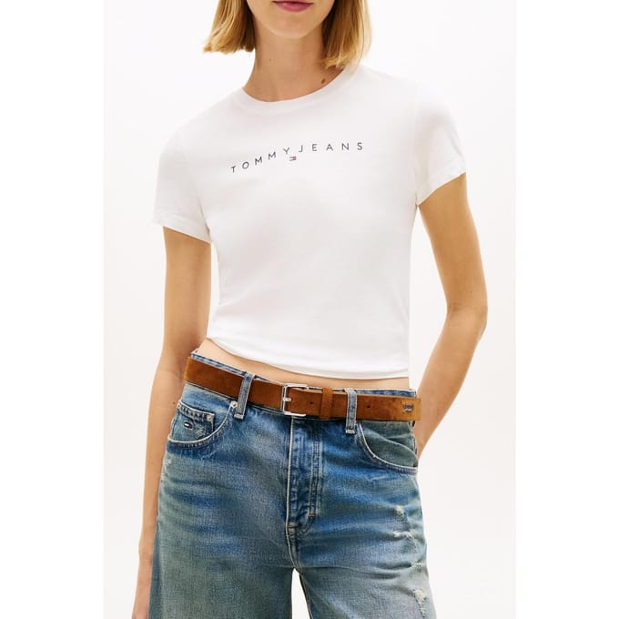 Tommy Hilfiger Tjw Slim Linear Tee Ecru Größe: XL | Hemden Outlet | Damen | Braun