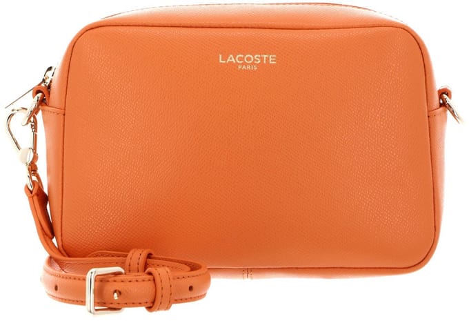 LACOSTE schoudertas Champs-Élysées Crossover Bag Blossom abrikoos