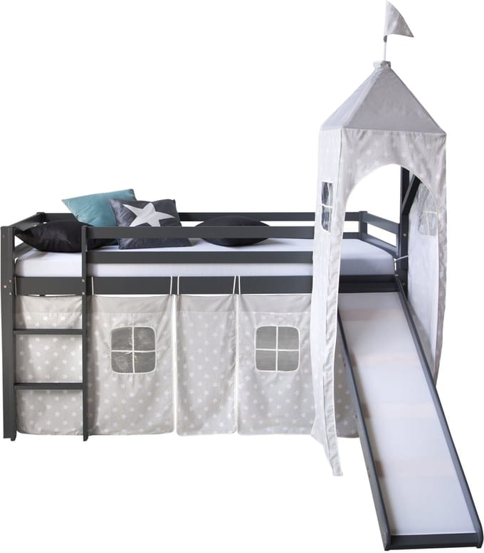 Homestyle4u Hoogslaper - 90x200 cm - Grijs