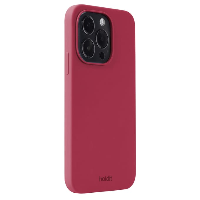 Holdit Silicone Case geschikt voor Apple iPhone 15 Pro - Red Velvet