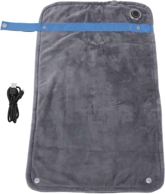Verwarmde Deken - Elektrische Plaid - Comfort Thuis - Temperatuurregeling - Compact Formaat - Donkergrijs