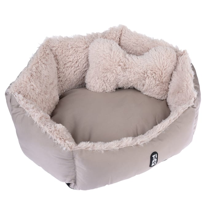 TIAKI knuffelmand Fluffy Bone 60 x 50 x 22 cm, voor honden
