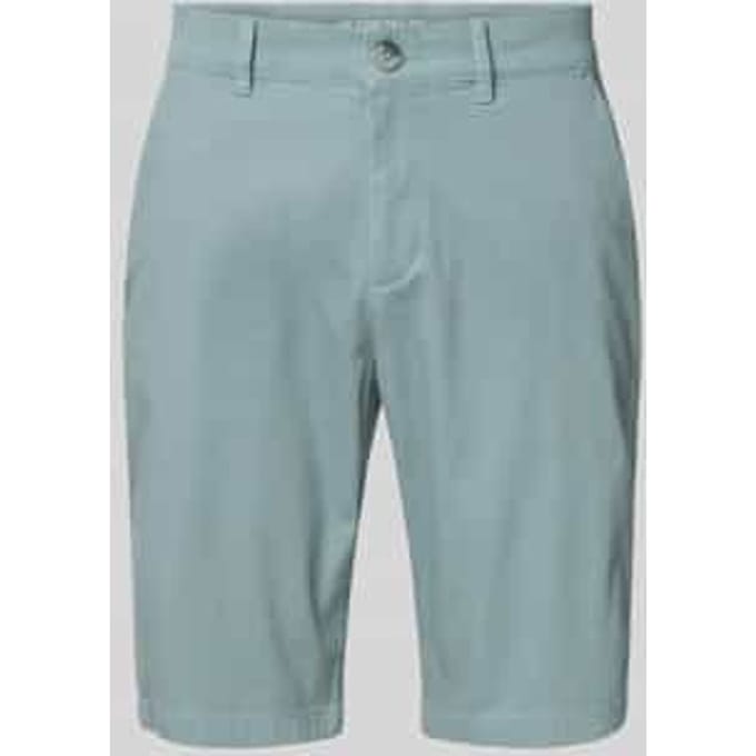 slim fit chinobermuda van puur katoen