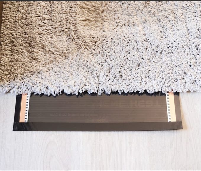 Durensa® karpetverwarming - aan/uit schakelaar - 100*100 cm - 220 Watt