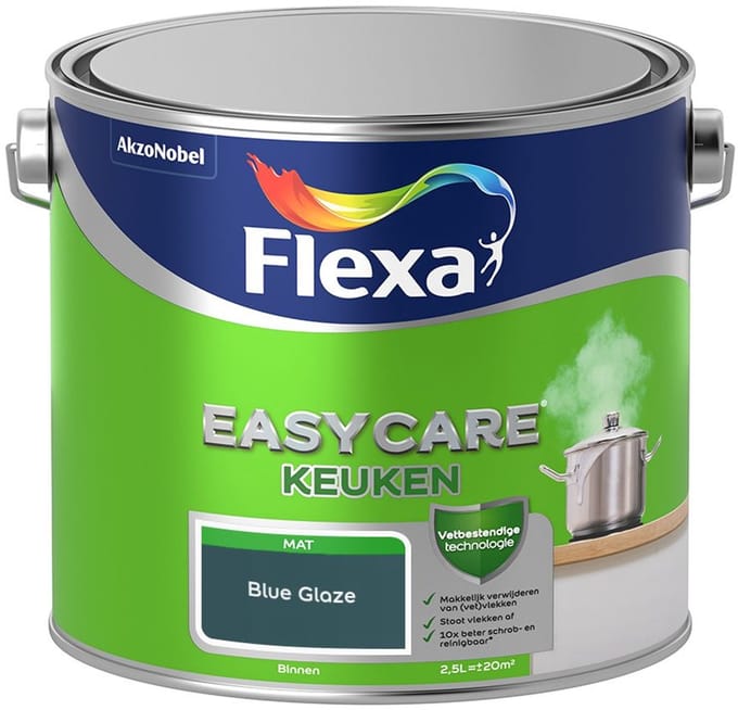 Flexa - Easycare Keuken - Blue Glaze - Mengverf - 2,5 L