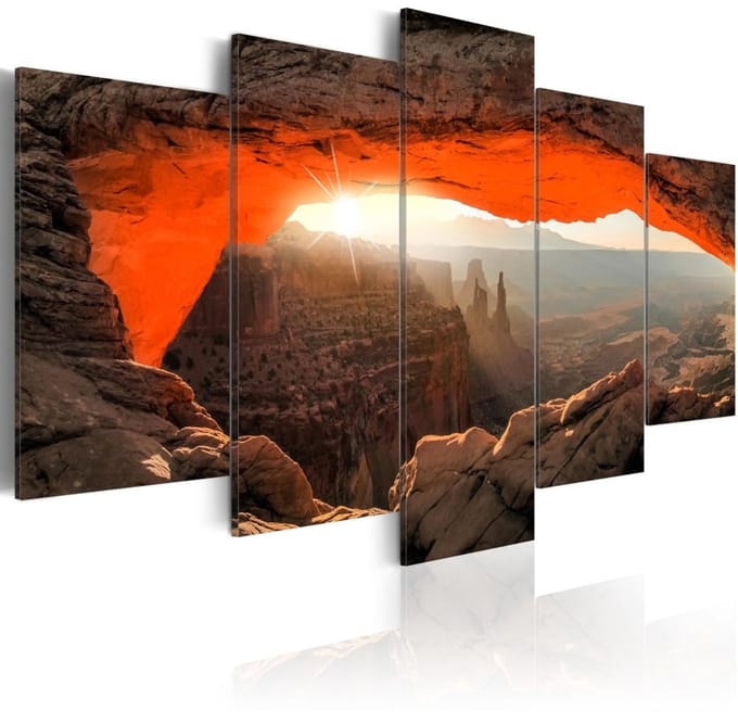 Schilderij - Mesa Arch, Canyonlands National Park, USA, 5 luik