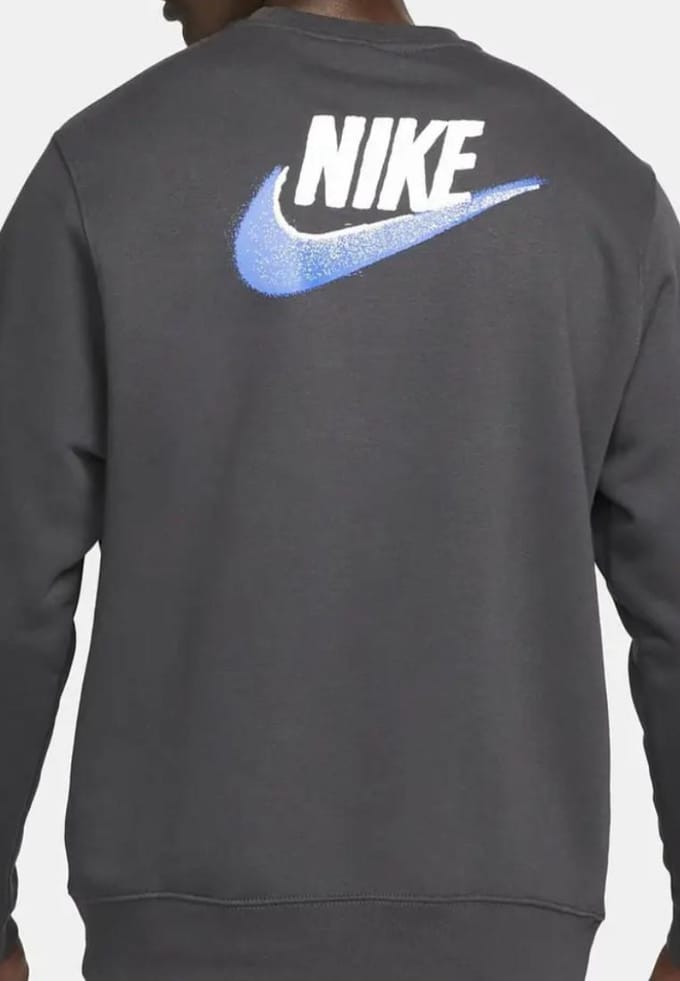 Nike Standard Issue Crew trainingspak voor heren in donkerrookgrijs