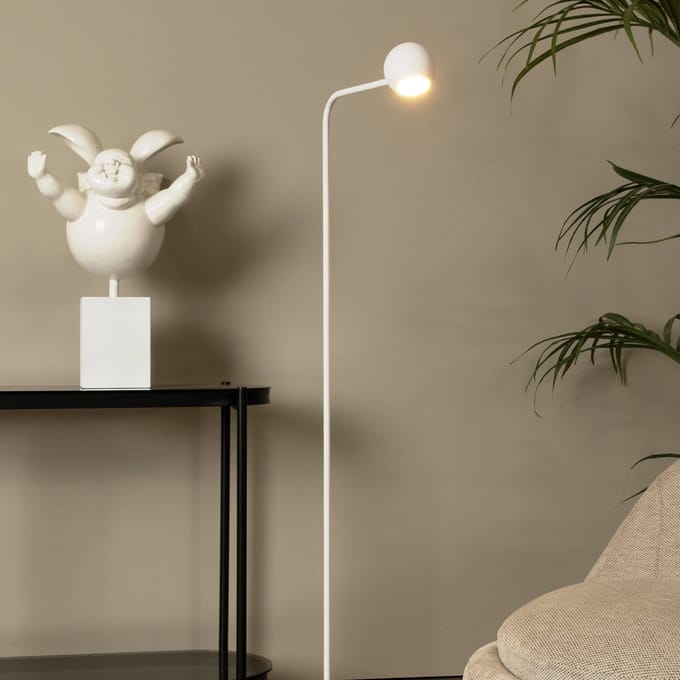 Lucide COMET - Oplaadbare Vloerlamp - Accu/Batterij - LED 3 StepDim - 1x3W 2700K - Wit