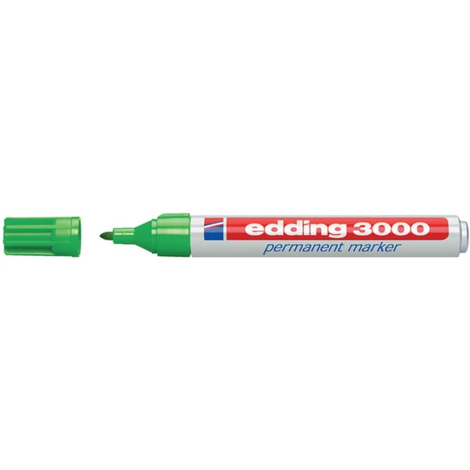 edding 3000 permanent marker rond - Lichtgroen - 1 stuk