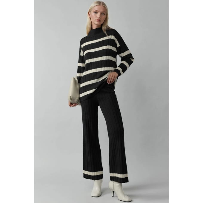 Gestreepte Trui & Broek Breisels Co-ord Set