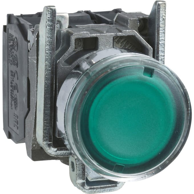 Schneider Electric XB4 Verlichte Groene Drukknop 250V - XB4BW3365