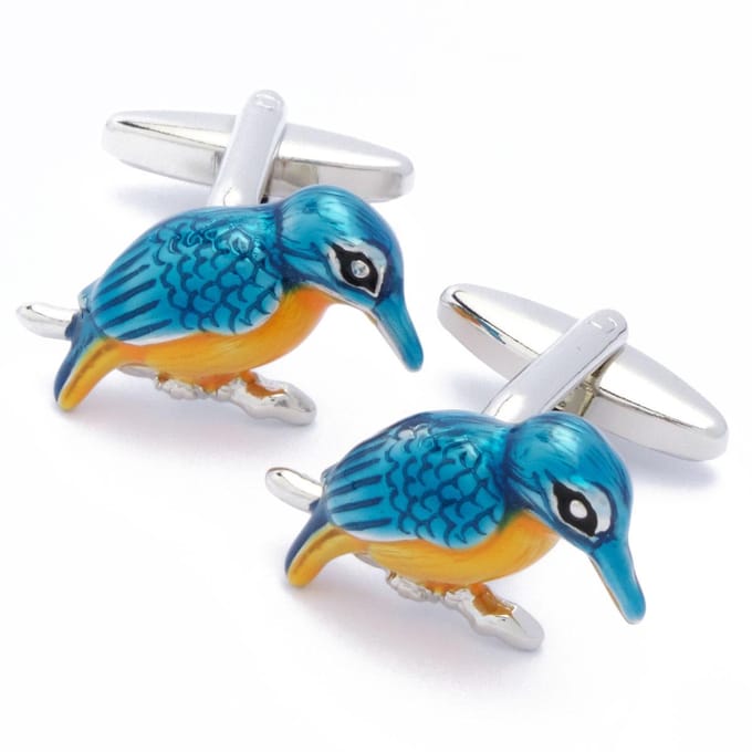 Manchetknopen - IJsvogel Blauw