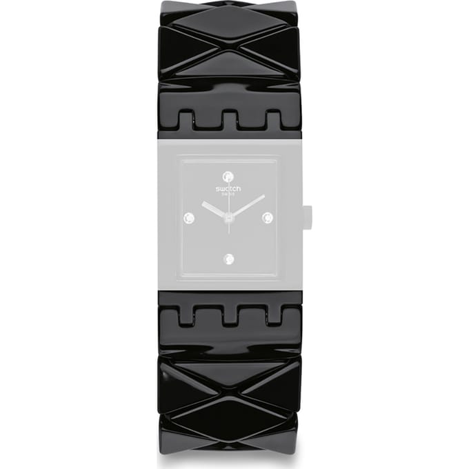 Swatch Plastic - Square SUB 18mm ASUBB127B SUBB127 Chalkboard Strap Small band