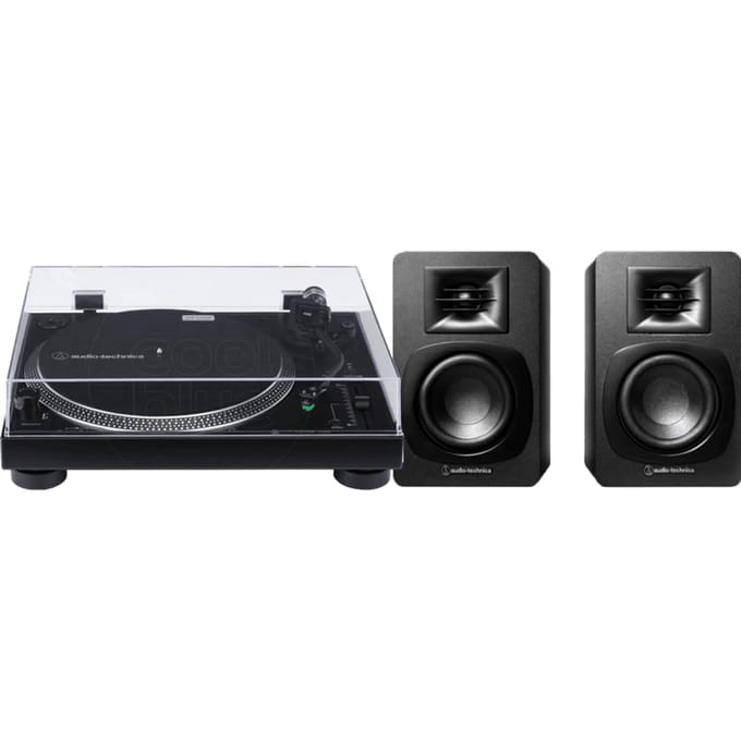 Audio Technica AT-LP120XUSB + Audio-Technica ATH-SP3X Zwart
