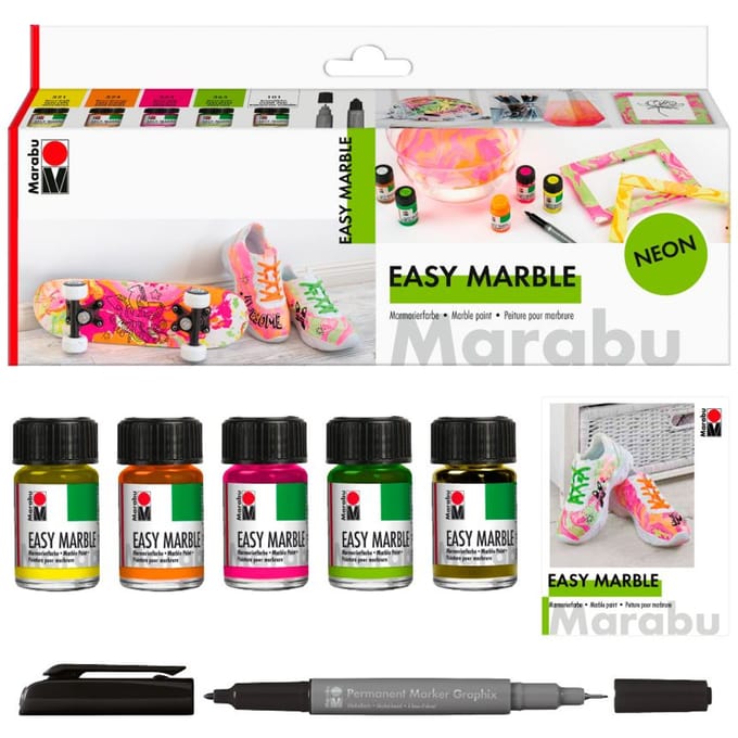 Marabu EASY MARBLE-Set "NEON"