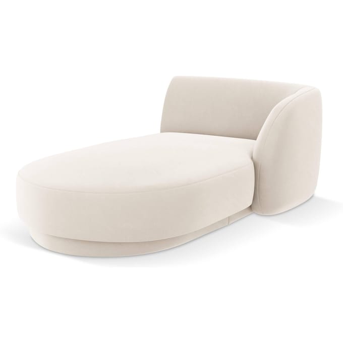 Chaise longue Miley rechts velvet | Micadoni Limited Edition