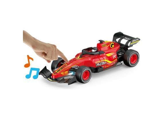 Gear2Play Racing Simulation Team Raceauto 1:12 - Incl. twee coureurs - Met licht en geluid