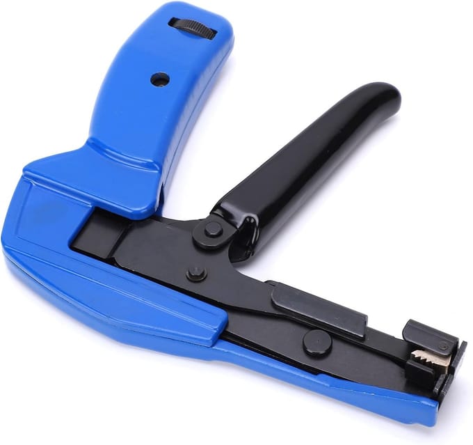 Kabelbinder Tang - Kabel Bind Tool - Snel Bundelen - Automatisch Afsnijden - 2-4.8mm Kabel - Blauw