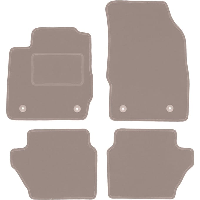 Beige veloursmatten voor: Mazda 2 II hatchback (2007-2015)