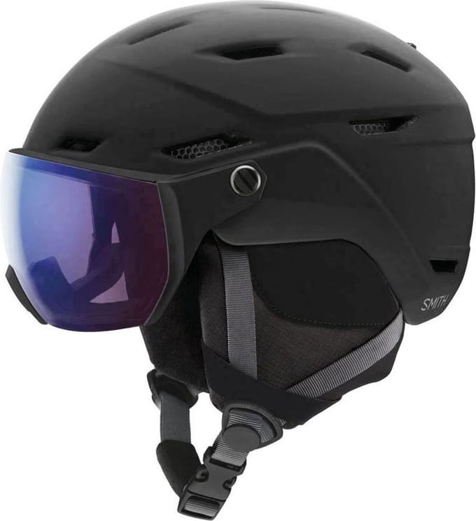 Smith Survey EU Ski Helm (Maat - M, Kleur - Matte Black / Chromapop Pro Photochromic Rose Flash)