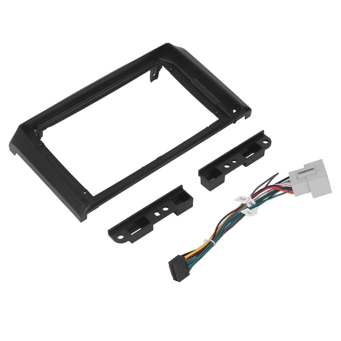Cadre de panneau de navigation de voiture Kit de tableau de bord Plastique ABS Remplacement sans couture pour Aveo 2007 ?2011 black
