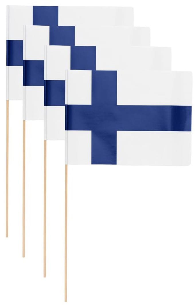 Zwaaivlaggetjes Finland 20x30cm (10st)