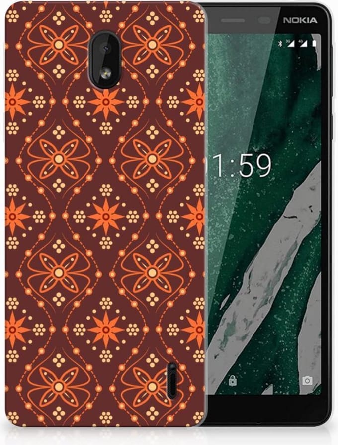Nokia 1 Plus TPU bumper Batik Brown