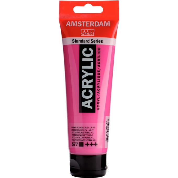 Peinture Acrylique - TALENS - AMSTERDAM - Rouge Violet Permanent - Tube 120ml rouge
