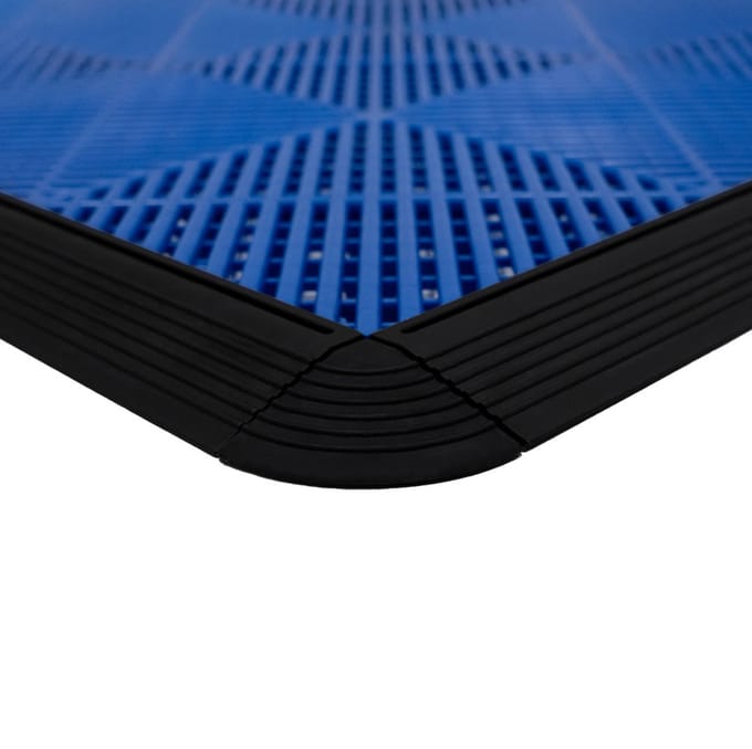 Hexagon led- & vloertegels - zwart/blauw - 6x6m - 28 panelen
