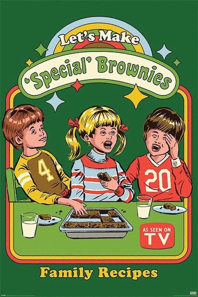 Steven Rhodes Let's Make Special Brownies Poster 61x91.5cm