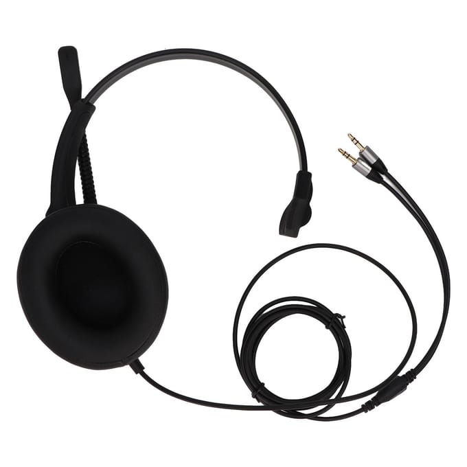 3,5 mm Communicatieheadset ENC Ruisonderdrukking Bedrade Mono Headset met HD Microfoon voor PC's