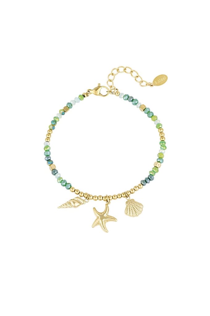 Armband shell dream - groen