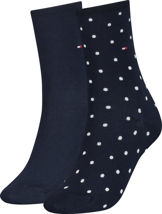 Tommy Hilfiger WOMEN SOCK DOT 2P Vrouwen Sokken Maat 39-42