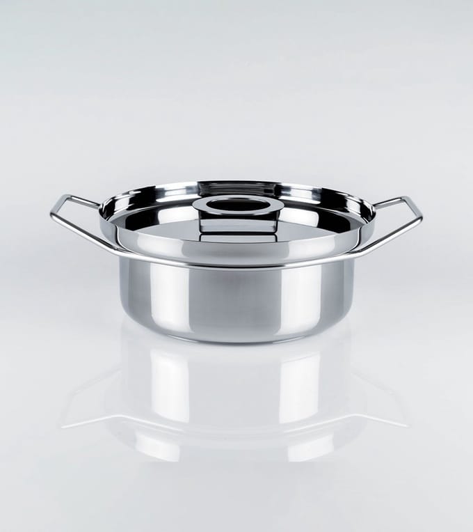 KnIndustrie Back/Up Kookpan Ø30cm RVS - Italiaans Design Serveerpan Inductie